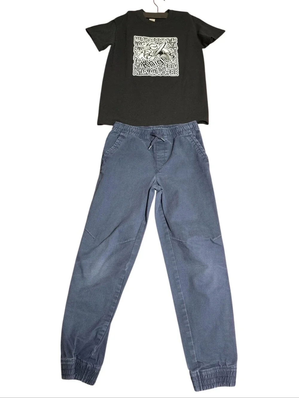 Boy Blue Jogger Pants - Casual Elastic Waist Trousers
